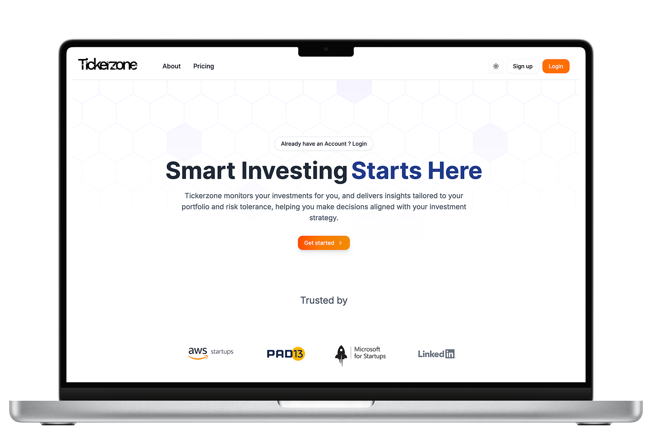 front-end web developer. tickerzone screenshot 1